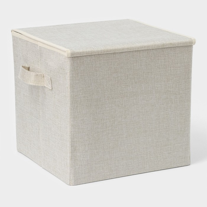 Короб стеллажный для хранения с крышкой &laquo;Весна&raquo;, 29&times;29&times;28,5 см