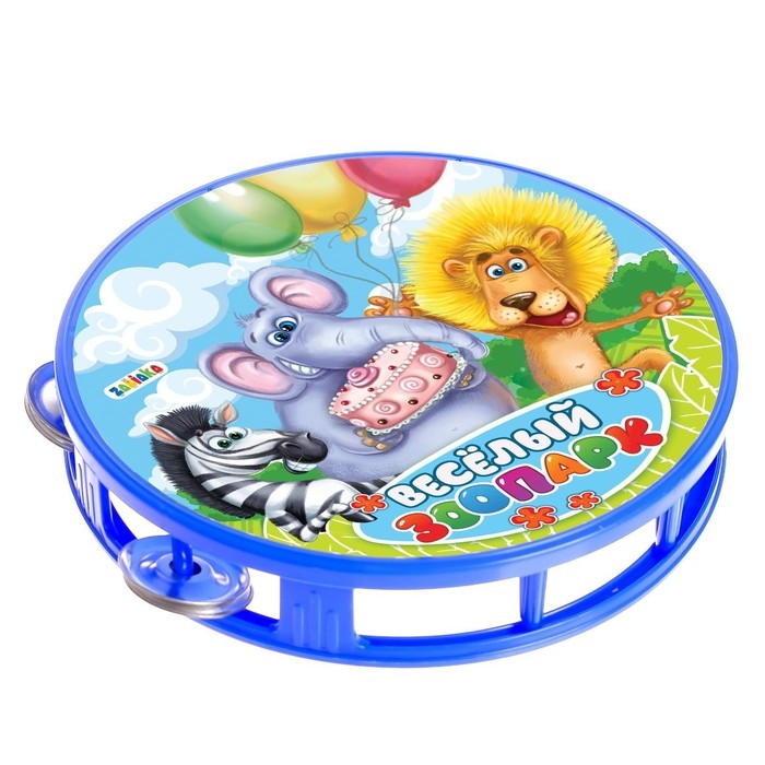 Бубен «Весело поём», большой, МИКС Бубен «Весело поём», большой, МИКС