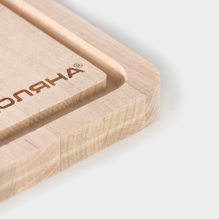 Доска разделочная Доляна &laquo;Фигурная ручка&raquo;, 29&times;19&times;1,5 см, берёза