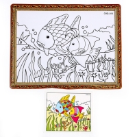 Набор для творчества: аппликация EVA крошкой и раскраска - наклейки «Подводный мир» Набор для творчества: аппликация EVA крошкой и раскраска - наклейки «Подводный мир»