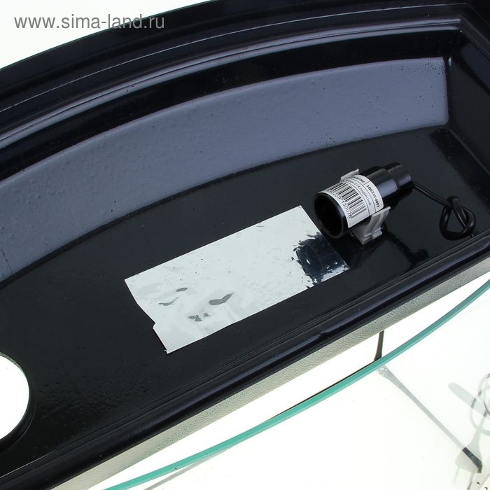 Аквариум Аквариум "Телевизор" с крышкой, 30 литров, 46 х 20 х 33/38 см, чёрный