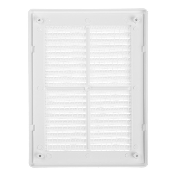 Решетка вентиляционная ZEIN Люкс ЛР150, 150 x 200 мм, с сеткой, разъемная