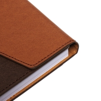 Органайзер на кольцах, А5, 140л, клетка, обл.кожзам, Стиль, коричневый Органайзер на кольцах, А5, 140л, клетка, обл.кожзам, Стиль, коричневый