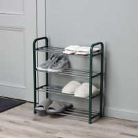 Обувница Доляна, 4 яруса, 50&times;19&times;59 см, цвет зелёный