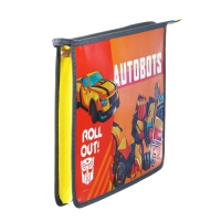 Папка для труда А4, на молнии, с эффектом металлика, Трансформеры Папка для труда А4, на молнии, с эффектом металлика, Трансформеры