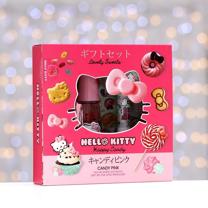 Подарочный набор косметики подарочный Hello Kitty, Candy pink Подарочный набор косметики подарочный Hello Kitty, Candy pink