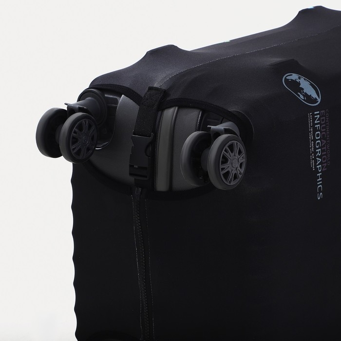 Чехол на чемодан M, цвет чёрный/разноцветный Чехол на чемодан M, цвет чёрный/разноцветный