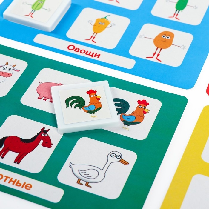 Лото для малышей &laquo;Синий трактор&raquo;, по методике Г. Домана