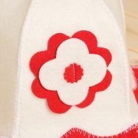 Набор для бани: шапка и коврик "Красотка" Набор для бани: шапка и коврик "Красотка"