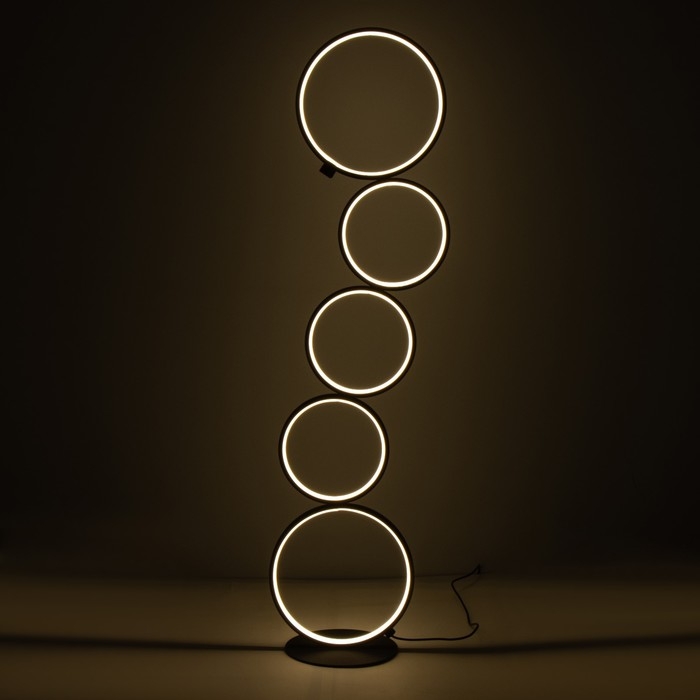 Торшер 16662/1BK LED 45Вт черный 30х30х115 см