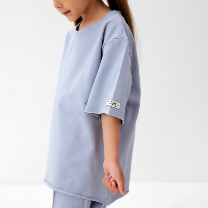 Футболка детская KAFTAN, р. 34 (122 - 128 см), серый