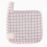 Прихватка Этель "Клетка" 19х19 см, 80% хл, 20% пэ, сатин 110 г/м2 Прихватка Этель "Клетка" 19х19 см, 80% хл, 20% пэ, сатин 110 г/м2