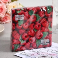 Салфетки бумажные New line FRESCO «Малина», 2 слоя, 33*33 см, 20 шт. Салфетки бумажные New line FRESCO «Малина», 2 слоя, 33*33 см, 20 шт.