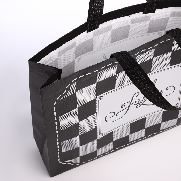 Сумка хозяйственная без застёжки, цвет чёрный Сумка хозяйственная без застёжки, цвет чёрный