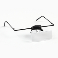 Лупа налобная 1,5х, 2,5х, 3,5х бинокулярная, с подсветкой 3 линзы в комплекте