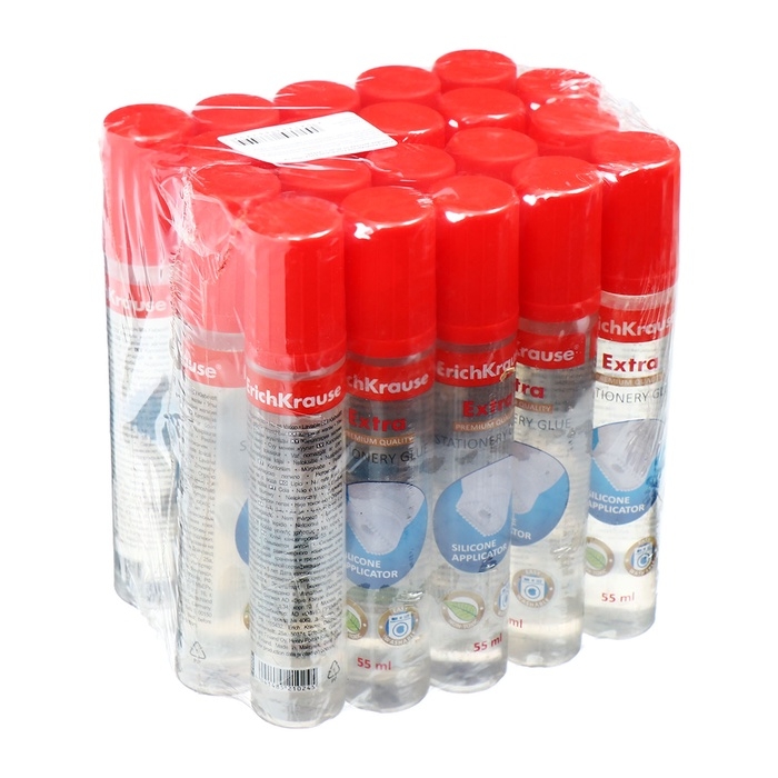 Клей канцелярский ErichKrause, 50 мл, с мягким силиконовым аппликатором, подходит для бумаги, морозостойкий Клей канцелярский ErichKrause, 50 мл, с мягким силиконовым аппликатором, подходит для бумаги, морозостойкий