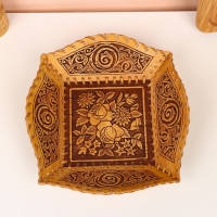 Конфетница &laquo;Розы&raquo;, серия природа, 21х21х6 см