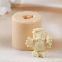 Молд силиконовый "Ученая сова №3" 4х4,2х4,2 см Молд силиконовый "Ученая сова №3" 4х4,2х4,2 см