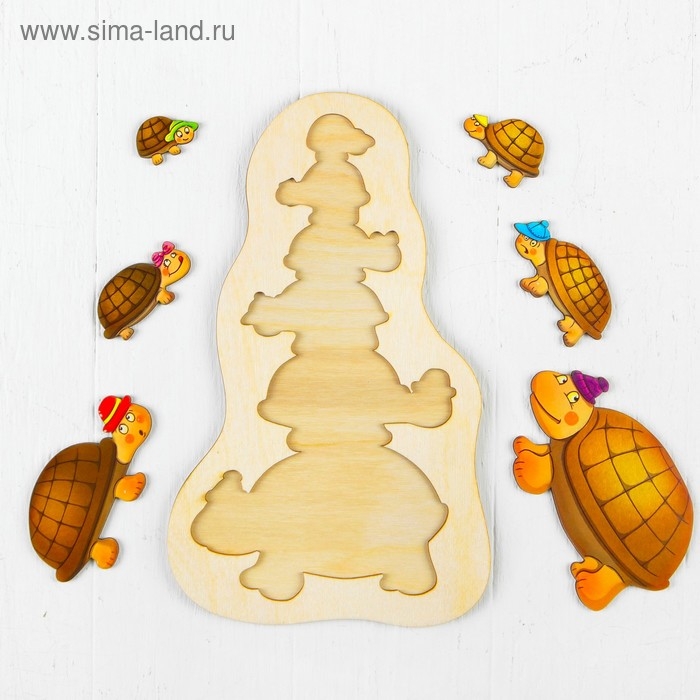 Рамка-вкладыш &laquo;Черепашки в шапочках&raquo;