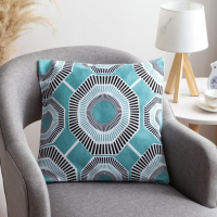 Наволочка декоративная 40х40 см, Circle mint, 100% хлопок Наволочка декоративная 40х40 см, Circle mint, 100% хлопок