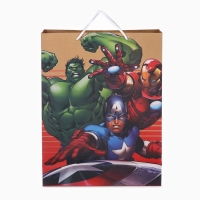 Пакет подарочный крафт, 40х31х11.5 см, Мстители Пакет подарочный крафт, 40х31х11.5 см, Мстители