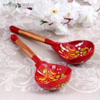 Ложка «Краснушка», столовая, 19×6 см, хохлома, микс Ложка «Краснушка», столовая, 19×6 см, хохлома, микс