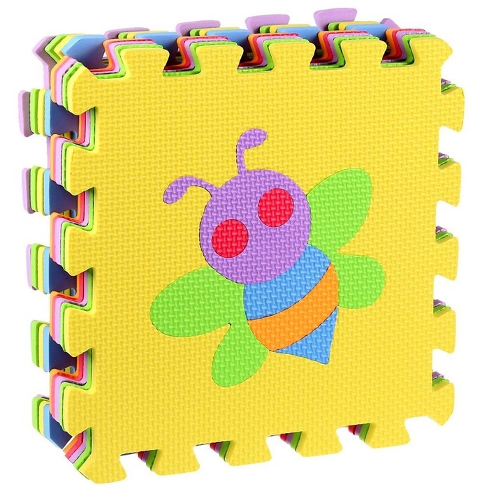 Коврик-пазл &laquo;Любимые герои. С животными&raquo;, 9 элементов, 30х30 см