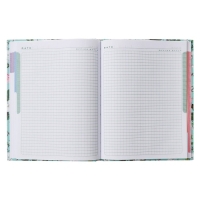 Бизнес-блокнот А5, 80 листов, в клетку, Floral collection, твёрдая обложка, 5-цветный блок, блок 65г/м2 Бизнес-блокнот А5, 80 листов, в клетку, Floral collection, твёрдая обложка, 5-цветный блок, блок 65г/м2