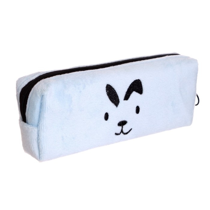 Пенал школьный на молнии "Мордочка", МИКС