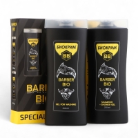 Подарочный набор косметики мужской Barber - BIO: шампунь-гель для душа,250 мл+гель, 250 мл Подарочный набор косметики мужской Barber - BIO: шампунь-гель для душа,250 мл+гель, 250 мл