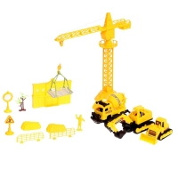 Набор игровой &laquo;Стройка&raquo;, кран и спецтехника