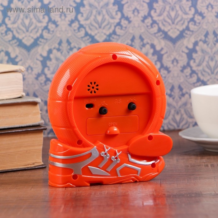 Часы - будильник настольные Часы - будильник настольные "Баскетбол", дискретный ход, циферблат d-8 см, 14 х 12 см, АА