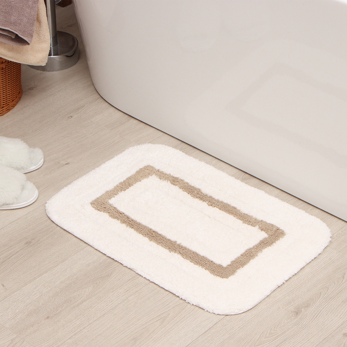 Коврик Этель цв.молочный 40*60 см, 100% хл Коврик Этель цв.молочный 40*60 см, 100% хл