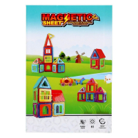 Конструктор магнитный &laquo;Цветные магниты&raquo;, 55 деталей