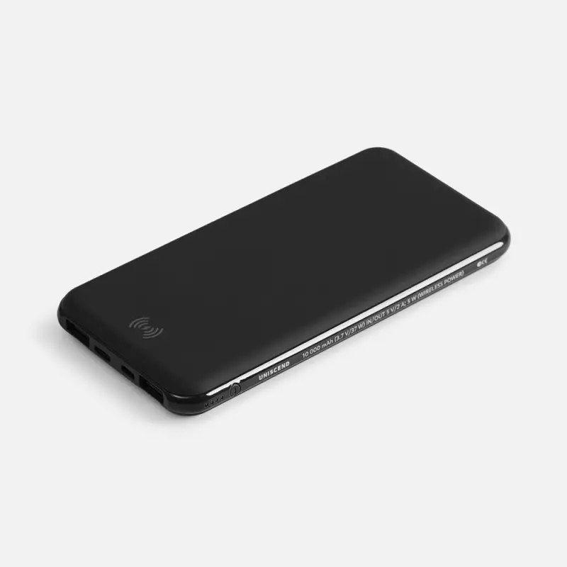 Аккумулятор с беспроводной зарядкой All Day Wireless, 10000 мАч, черный Аккумулятор с беспроводной зарядкой All Day Wireless, 10000 мАч, черный