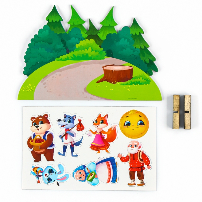 Набор развивающих магнитов. Театр по мотивам русской народной сказки «Колобок» Набор развивающих магнитов. Театр по мотивам русской народной сказки «Колобок»