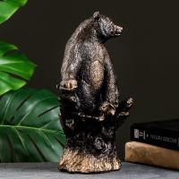 Копилка "Мишка на пне" бронза, 31см Копилка "Мишка на пне" бронза, 31см