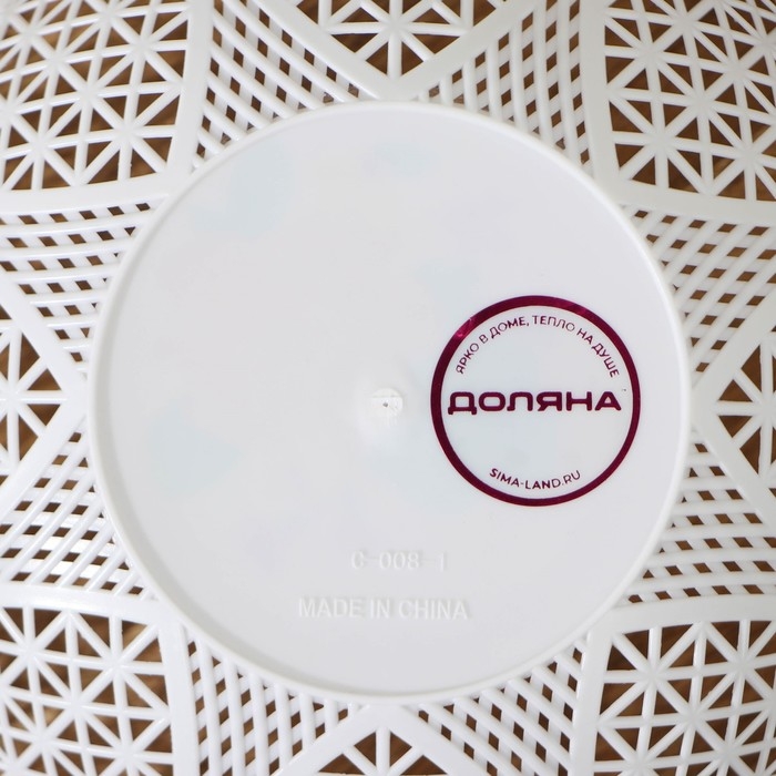 Ваза для хлеба и фруктов «Кубань. Сердце», 18×4,5 см, белый, рисунок МИКС Ваза для хлеба и фруктов «Кубань. Сердце», 18×4,5 см, белый, рисунок МИКС