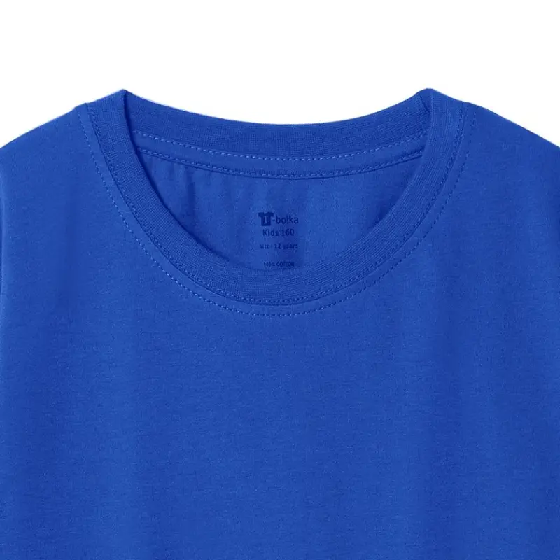 Футболка детская T-Bolka Kids, ярко-синяя, 6 лет Футболка детская T-Bolka Kids, ярко-синяя, 6 лет