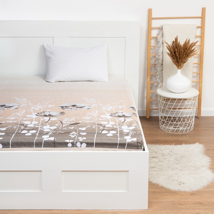 Простыня на резинке Этель &laquo;Кремовое утро&raquo; 180х200х25+-2см