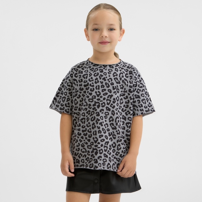 Футболка для девочки KAFTAN Trendy grey, р.30 (98-104)