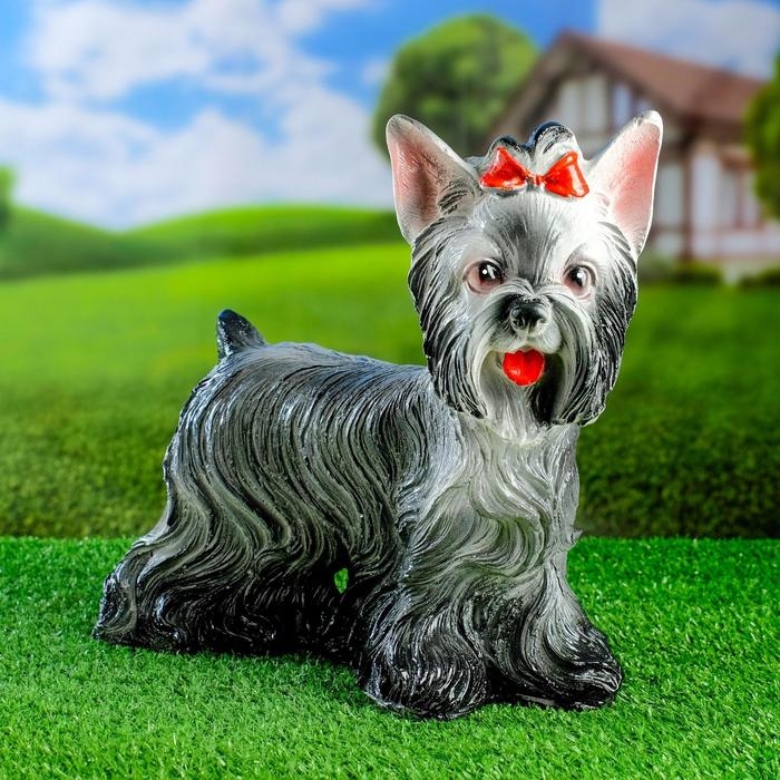Садовая фигура Садовая фигура "Йоркширский терьер" 28х22см