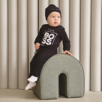 Комплект детский (джемпер, брюки, шапочка) Крошка Я "Little Boss", рост 68-74 см, цвет чёрный Комплект детский (джемпер, брюки, шапочка) Крошка Я "Little Boss", рост 68-74 см, цвет чёрный