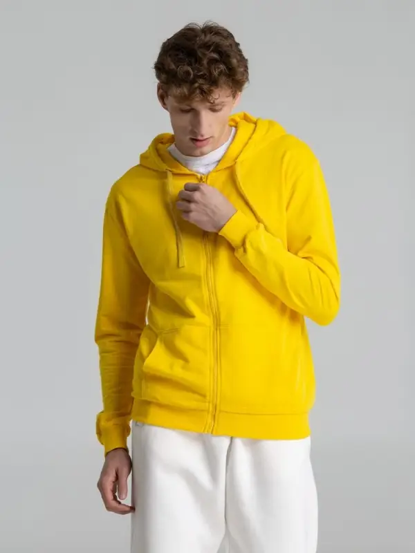 Толстовка на молнии с капюшоном Siverga 2.0, желтая, размер 3XL