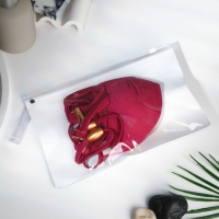 Косметичка с застёжкой зип-лок, цвет прозрачный/зелёный Косметичка с застёжкой зип-лок, цвет прозрачный/зелёный