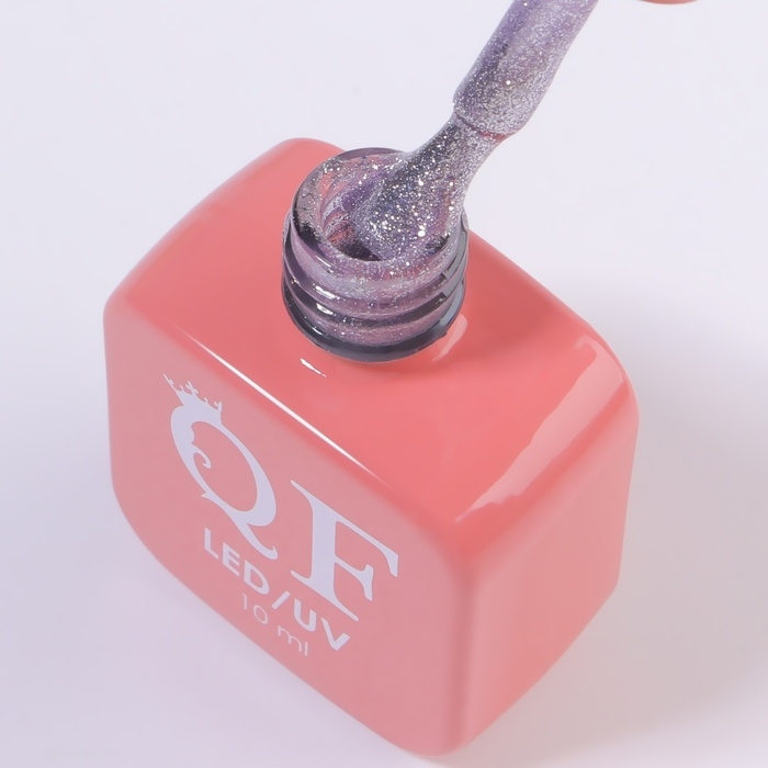 Гель лак для ногтей &laquo;COLOR CHROME&raquo;, 3-х фазный, 10 мл, LED/UV, цвет сиреневый (63)