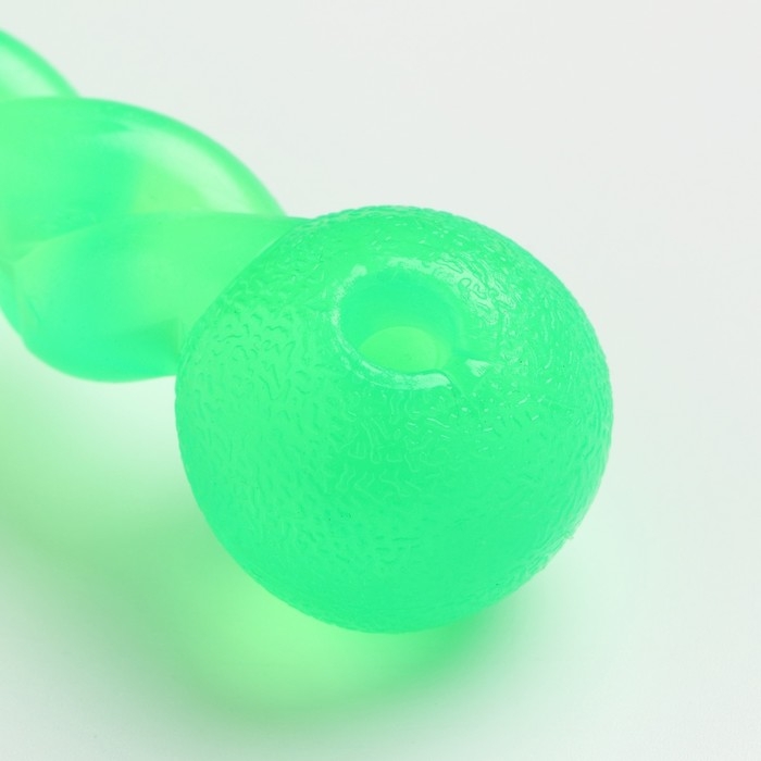 Игрушка "Плетенка" большая, 29 см, каучук, зелёная