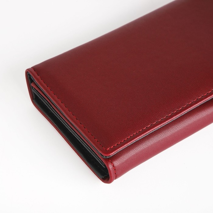 Кошелёк женский на магните, цвет бордовый Кошелёк женский на магните, цвет бордовый