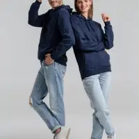 Толстовка с капюшоном Snake II темно-синяя, размер XS