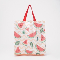 Сумка хозяйственная без застёжки, цвет красный Сумка хозяйственная без застёжки, цвет красный